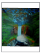 Nature with Waterfall, Oelbild, 60cm x 60 cm